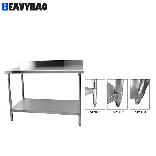 Fábrica da China Heavybao Equipamentos para Hotelaria e Catering Mesa de Trabalho em Aço Inoxidável